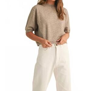 NEW MIOU MUSE the nora sweater in mocha